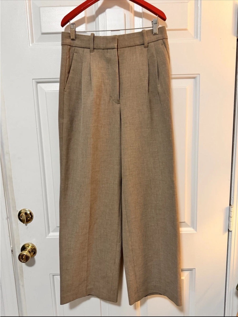 Aritzia Wilfred Effortless Pants Beige Size 8